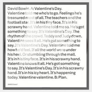 Album David Bowie - Valentine