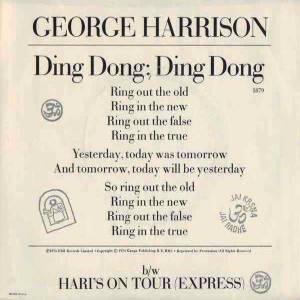 George Harrison Ding Dong, Ding Dong, 1974