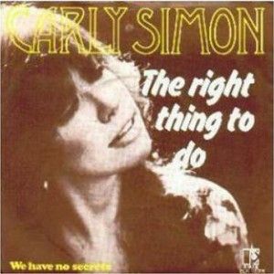 Carly Simon The Right Thing to Do, 1973