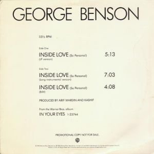 Album George Benson - Inside Love (So Personal)