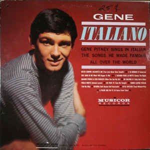 Album Gene Pitney - Gene Italiano