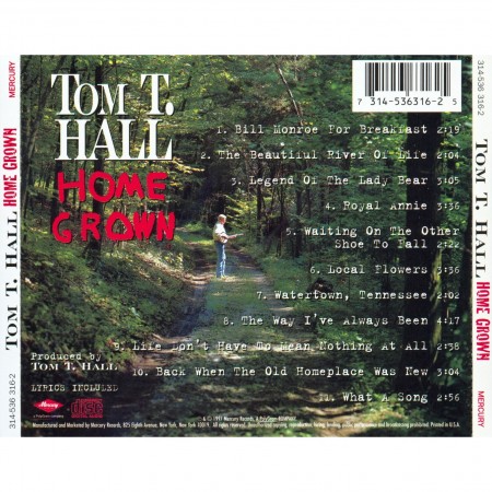 Album Tom T. Hall - Home Grown