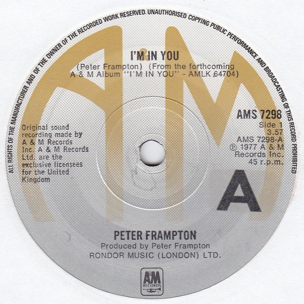 Peter Frampton I'm in You, 1977