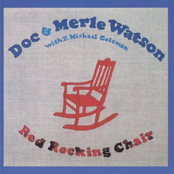 Doc Watson Red Rocking Chair, 1981