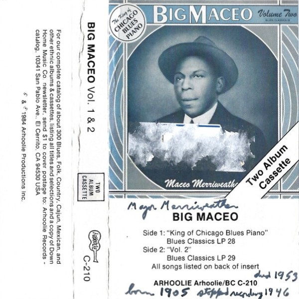 Album Big Maceo - Big Maceo Vol. 1&2