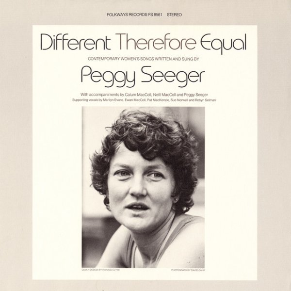 Peggy Seeger Different Therefore Equal, 1979