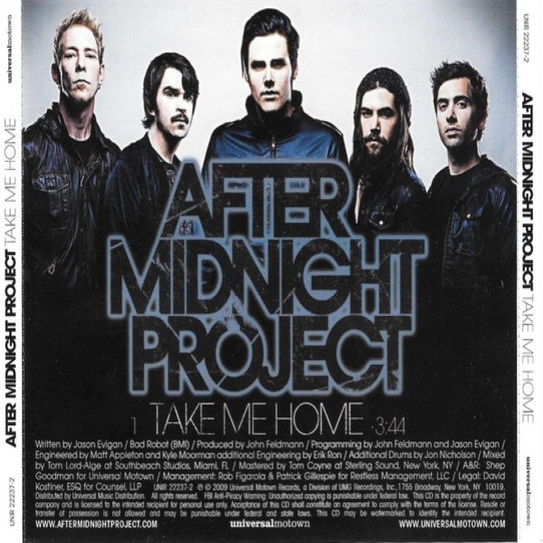 After Midnight Project Take Me Home, 2009