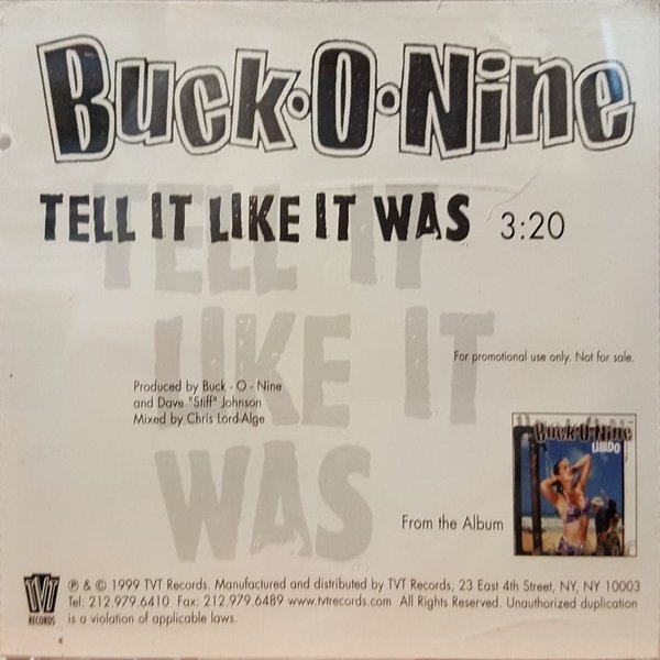 Buck-O-Nine Tell It Like It Was, 1970
