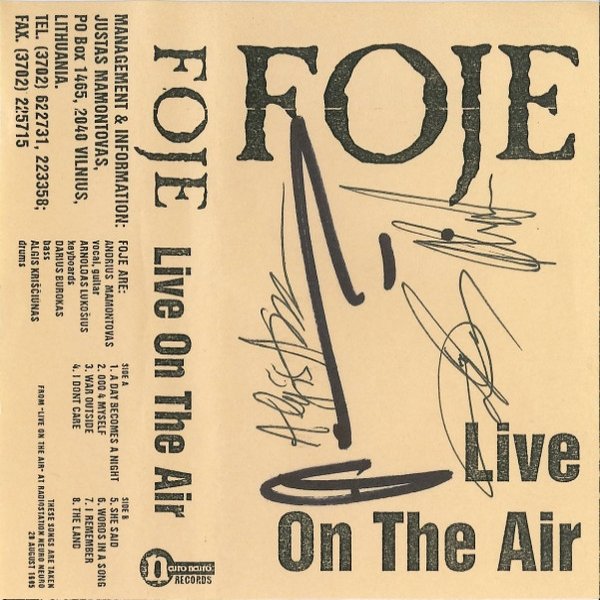 Album Foje - Live On The Air
