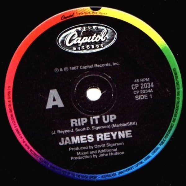 James Reyne Rip It Up, 1987