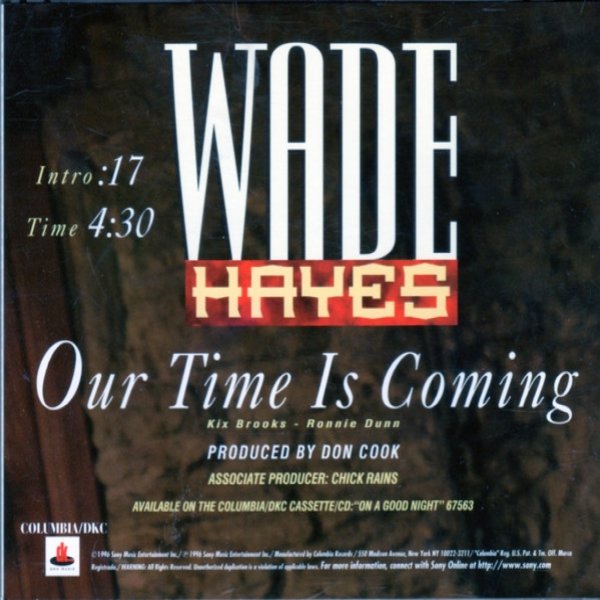 Wade Hayes Our Time Is Coming, 1996