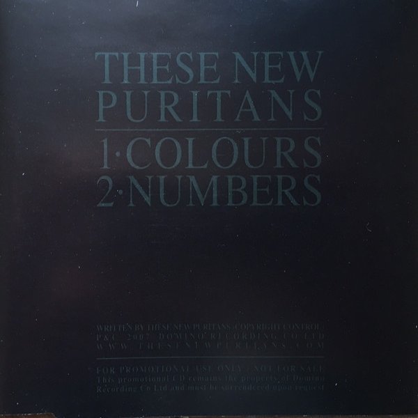 These New Puritans Colours, 2007