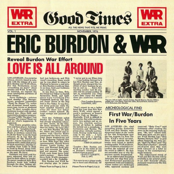 Eric Burdon Love Is All Around, 1976