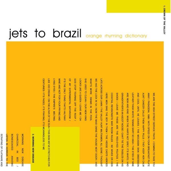 Album Jets to Brazil - Orange Rhyming Dictionary