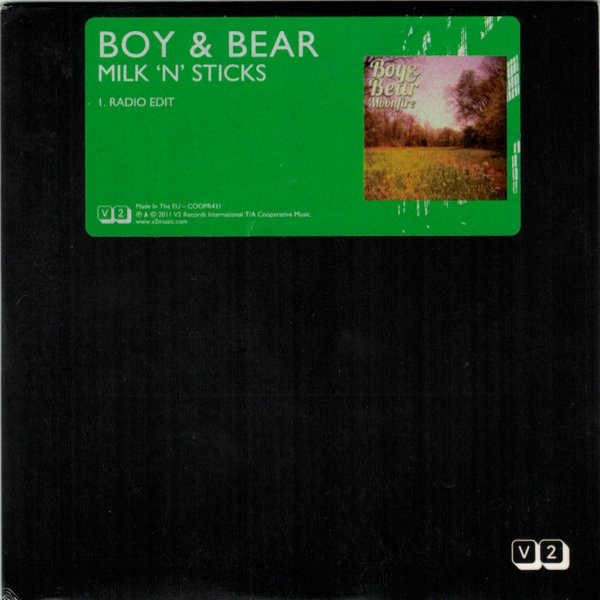 Boy & Bear Milk 'N' Sticks, 2011