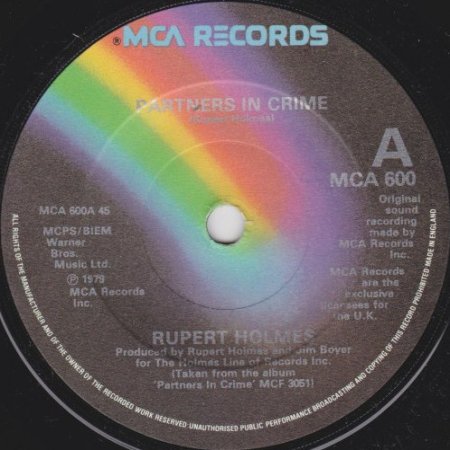 Rupert Holmes Partners In Crime, 1979