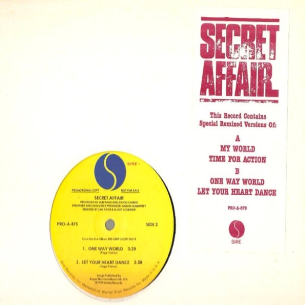 Album Secret Affair - My World
