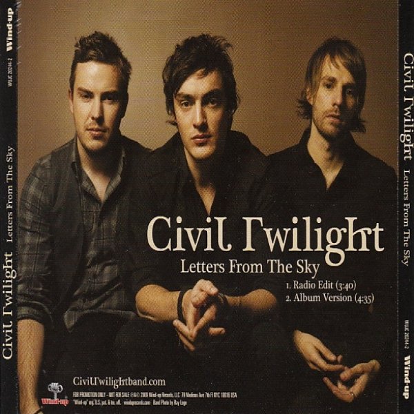 Album Civil Twilight - Letters From The Sky