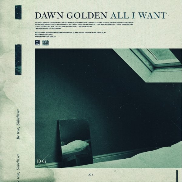 Dawn Golden All I Want, 2014