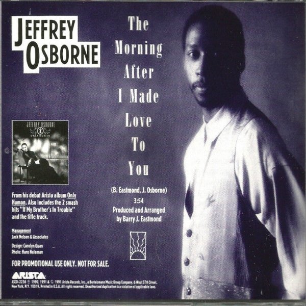 Jeffrey Osborne The Morning After I Made Love To You, 1991
