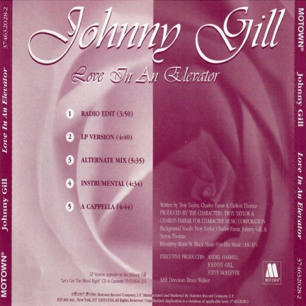 Album Johnny Gill - Love In An Elevator