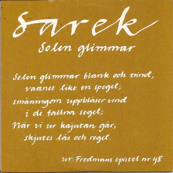 Album Sarek - Solen Glimmar