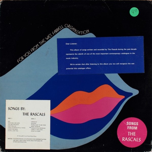 The Rascals Songs By: The Rascals, 1970