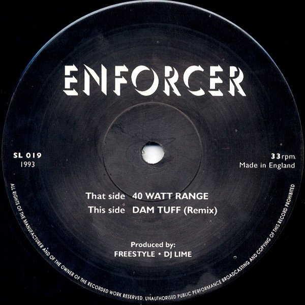 Enforcer 40 Watt Range / Dam Tuff, 1993