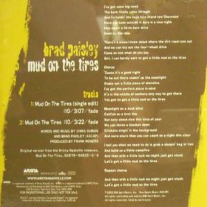Brad Paisley : Mud on the Tires