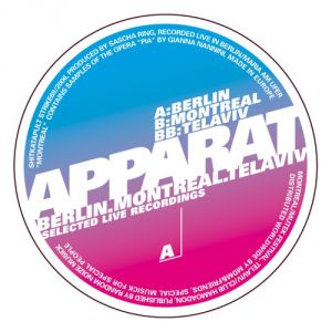 Album Apparat - Berlin, Montreal, Tel Aviv