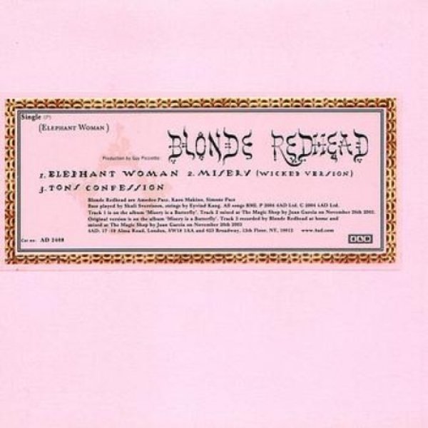 Blonde Redhead : Elephant Woman